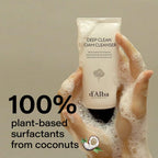 d'Alba White Truffle Deep Foam Cleanser 80ml | Vegan Korean Cleanser with Italian White Truffle for Sensitive Skin