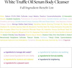 d'Alba White Truffle Oil Serum Body Cleanser – Hydrating Vegan Body Wash (275ml)  Moisturizing and Mild Formula, Rich Gentle Lather