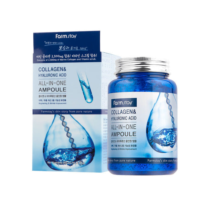 FARM STAY Collagen & Hyaluronic Acid All-In-One Ampoule 250ml