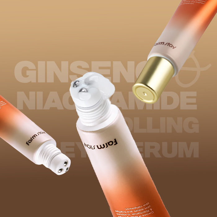 FARM STAY Ginseng & Niacinamide Premium Rolling Eye Serum 25ml