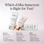 d’Alba Piedmont Italian White Truffle Waterfull Tone-Up Sunscreen SPF 50+ | Vegan Pink Tinted Moisturizer & Brightening Sun Cream