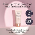 d’Alba Piedmont Italian White Truffle Waterfull Tone-Up Sunscreen SPF 50+ | Vegan Pink Tinted Moisturizer & Brightening Sun Cream