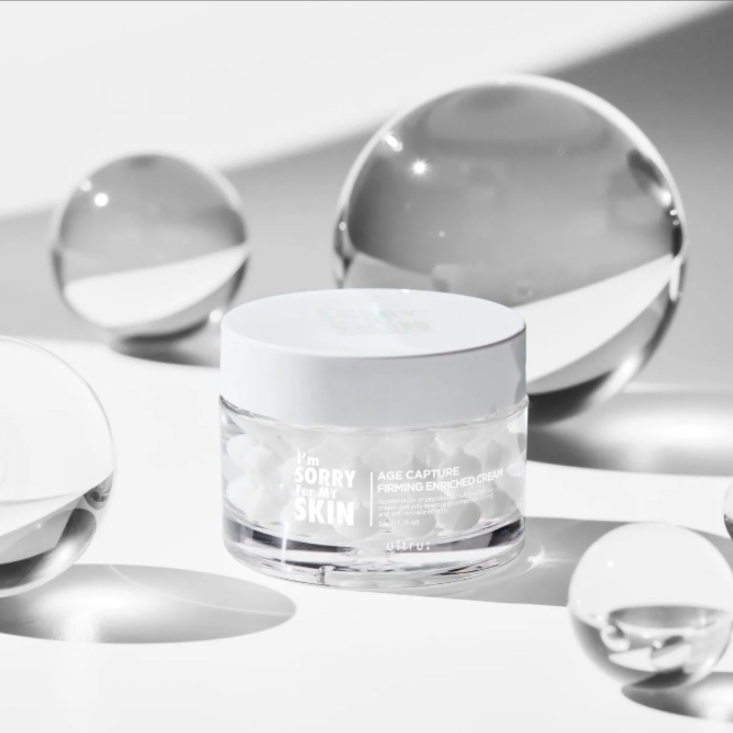 I’m Sorry For My Skin Age Capture Firming Enriched Cream 50g | Korean Gel-Cream with Peptide Capsules
