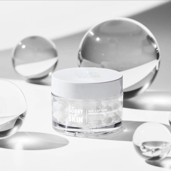 I’m Sorry For My Skin Age Capture Firming Enriched Cream 50g | Korean Gel-Cream with Peptide Capsules