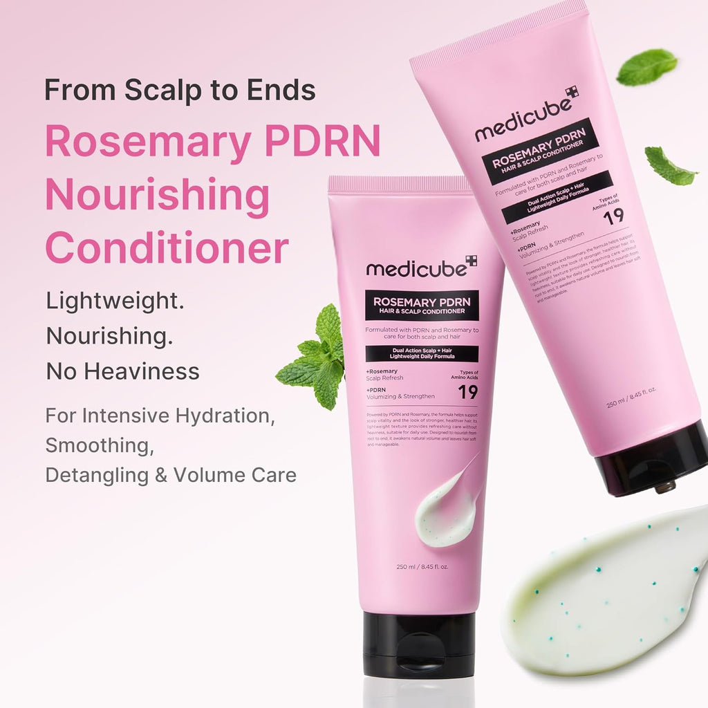 medicube Rosemary PDRN Korean Hair Care  Shampoo, Conditioner & Serum 400ml