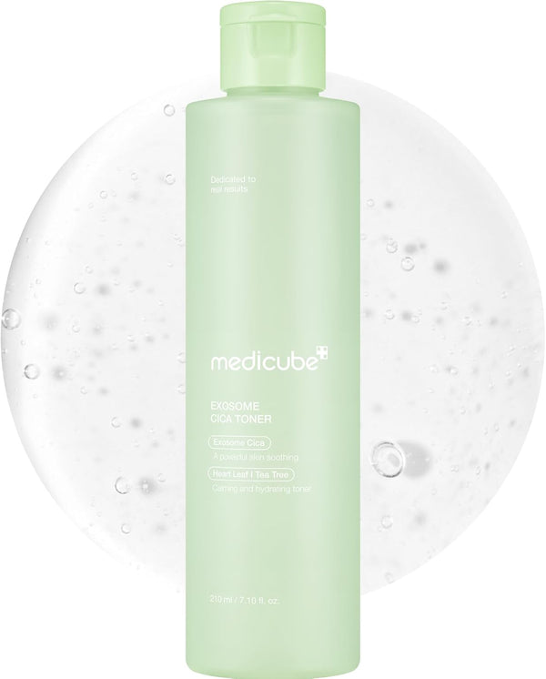 Medicube Exosome CICA Toner 210ml Heart Leaf / Tea Tree | Daily Soothing Toner with Exosome CICA | Sebum Care Korean Skin Care