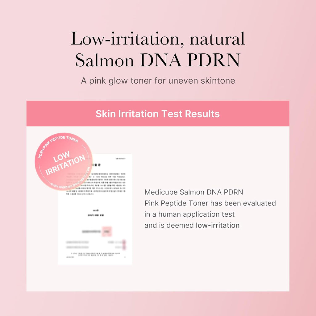 Medicube Salmon DNA PDRN Pink CICA Soothing Toner 250ml – Glow Boosting, Hydrating & Skin Barrier Repair Toner