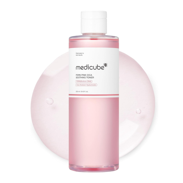 Medicube Salmon DNA PDRN Pink CICA Soothing Toner 250ml – Glow Boosting, Hydrating & Skin Barrier Repair Toner