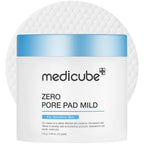 Medicube Zero Pore Pad Mild 155g | Gentle Calming Toner Pads for Exfoliation, Minimizing Pores, and Blackhead Removal with PHA - Ideal for All Skin Types - Korean Skin Care