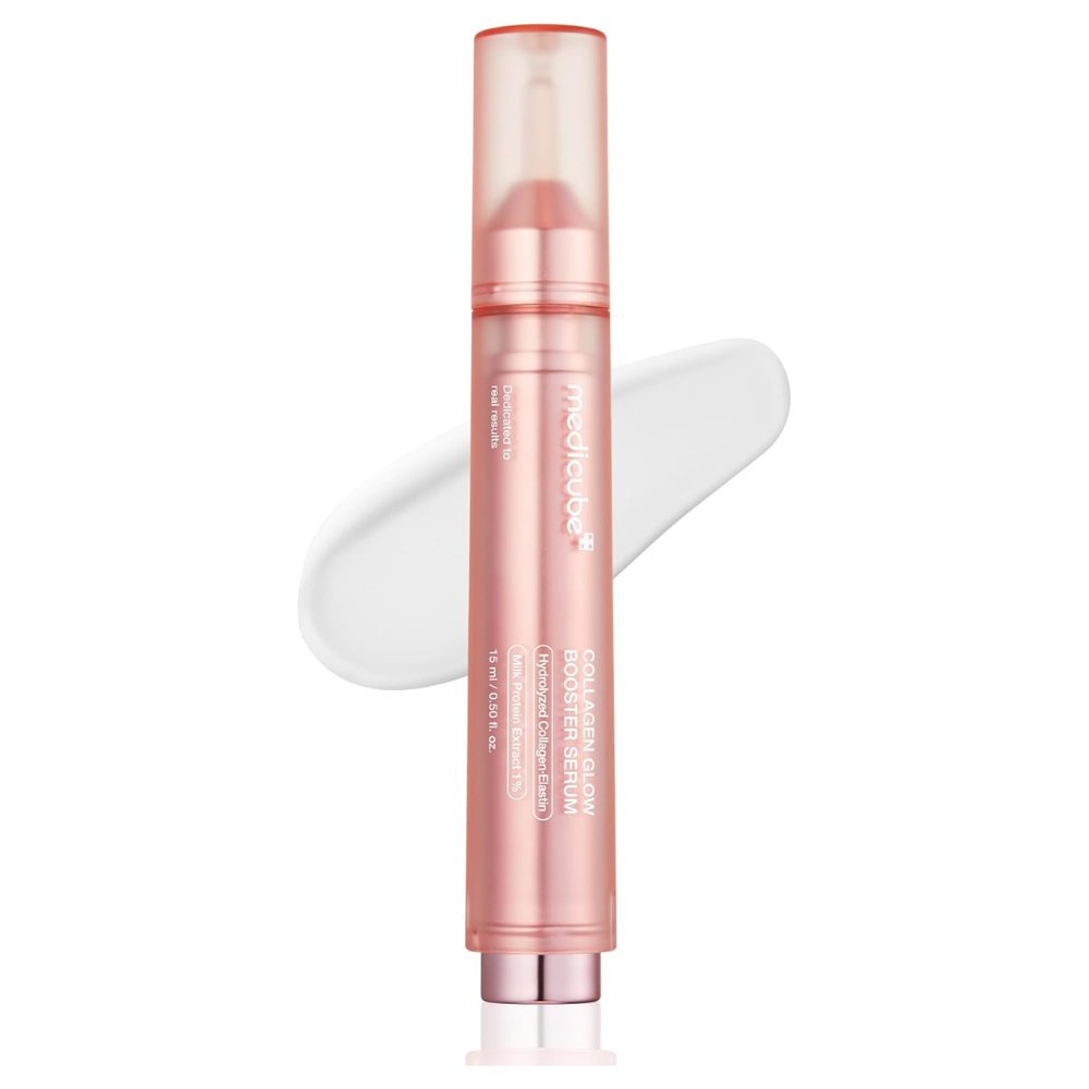 medicube Collagen Glow Booster Milk Serum 15ml - Twist & Click - Radiance & Hydration with Niacinamide, Milk Protein Extract, Hydrolyzed Collagen