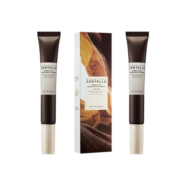 SKIN1004 Madagascar Centella Probio-Cica Bakuchiol Eye Cream Twin Pack 20ml x2 | Anti-Aging & Dark Circle Care