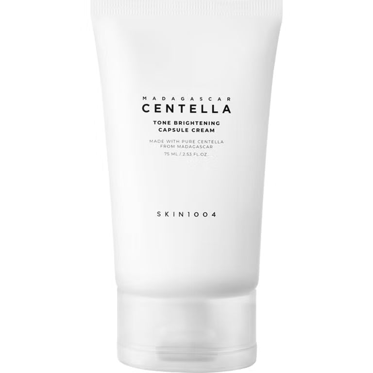 SKIN1004 Madagascar Centella Tone Brightening Capsule Cream 75ml – Hydrating Brightening Moisturizer for Dark Spots & Uneven Skin