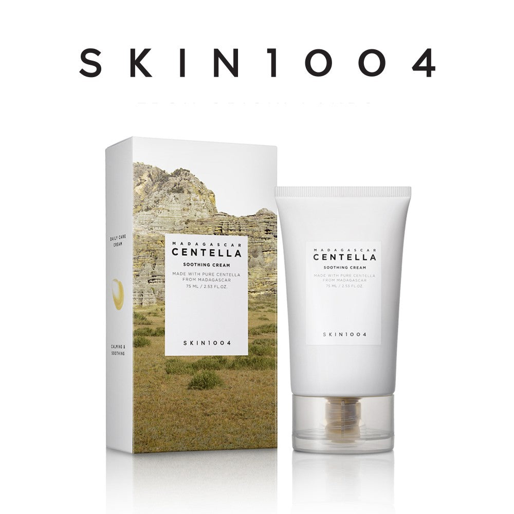 SKIN1004 Madagascar Centella Soothing Cream 75ml | Lightweight Calming Moisturizer for Sensitive Skin