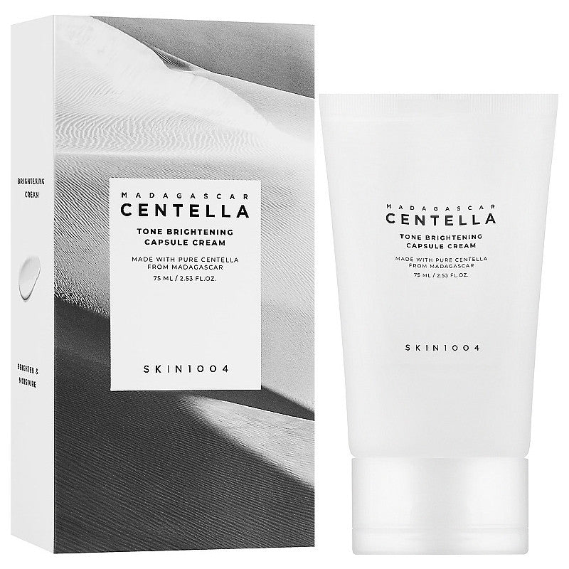 SKIN1004 Madagascar Centella Tone Brightening Capsule Cream 75ml – Hydrating Brightening Moisturizer for Dark Spots & Uneven Skin