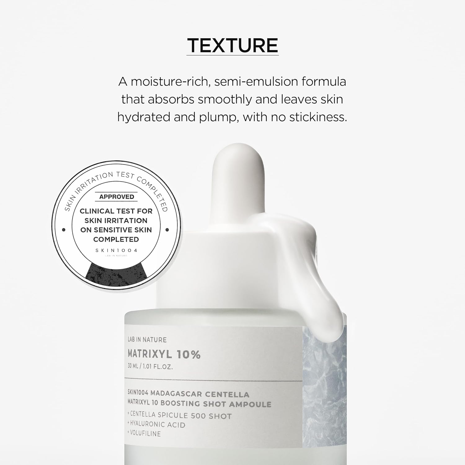 SKIN1004 Lab in Nature Matrixyl 10% Boosting Shot Ampoule 30ml | Peptide Anti-Aging Serum for Firming & Wrinkles