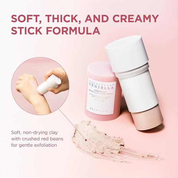 SKIN1004 Madagascar Centella Poremizing Quick Clay Stick Mask 27g | Oil-Control Pore Care Clay Mask