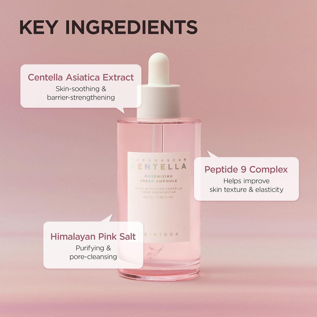 SKIN1004 Madagascar Centella Poremizing Fresh Ampoule 100ml | Lightweight Pore Care Serum for Oily Skin