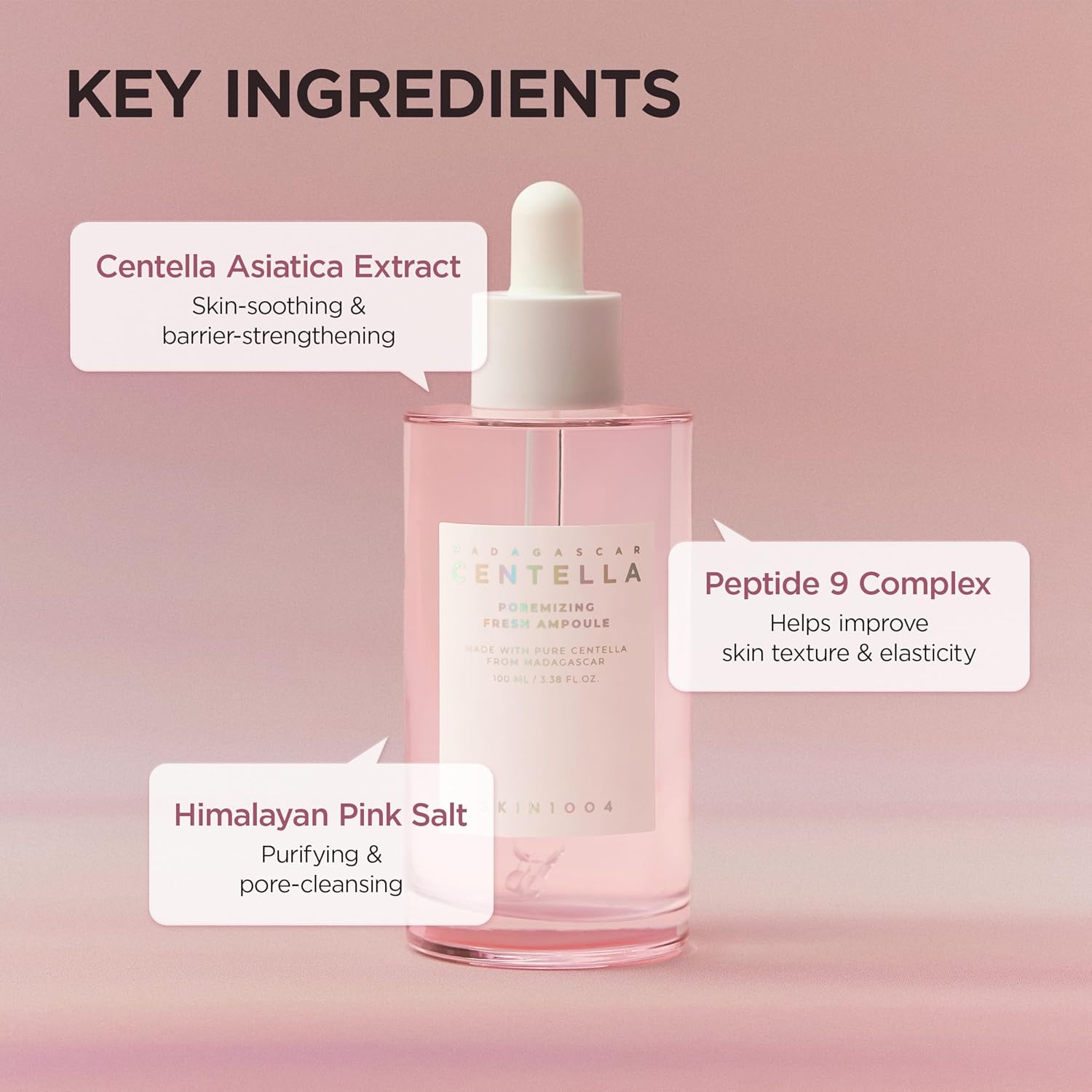 SKIN1004 Madagascar Centella Poremizing Fresh Ampoule 100ml | Lightweight Pore Care Serum for Oily Skin