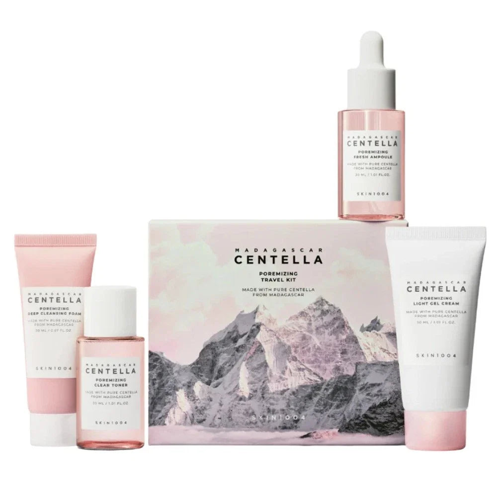 SKIN1004 Madagascar Centella Poremizing Travel Kit | Pore Care Routine Set for Oily Skin