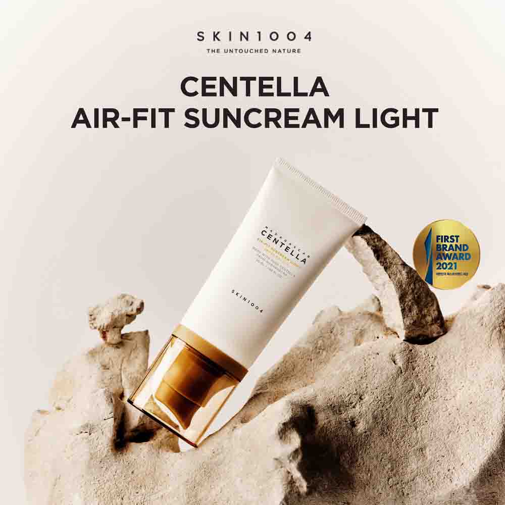 SKIN1004 Madagascar Centella Air-Fit Suncream Light SPF30 PA++++ 50ml | Lightweight Mineral Sunscreen for Sensitive Skin & Daily UV Protection