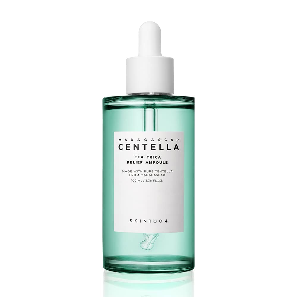 SKIN1004 Madagascar Centella Tea-Trica Relief Ampoule 100ml | Oil-Balance & Soothing Serum for Acne-Prone Skin